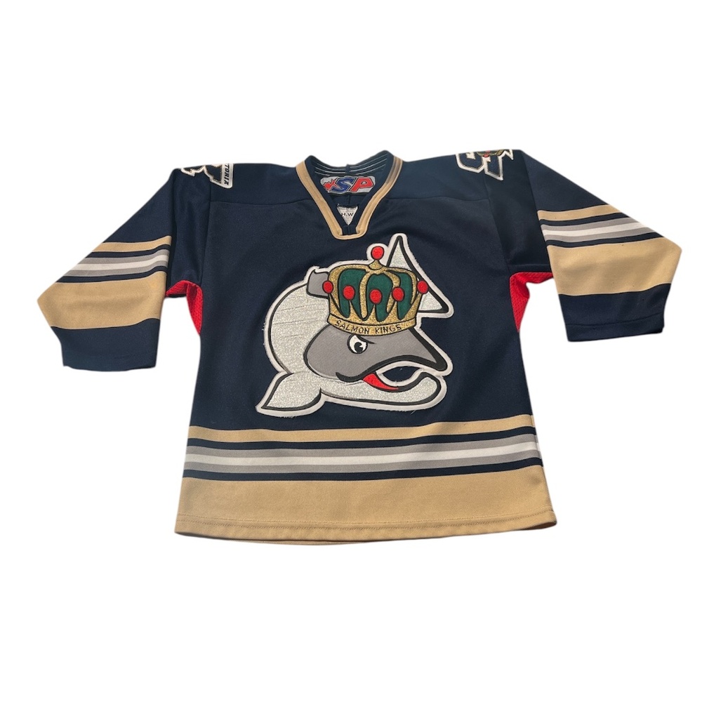 Kids SP Victoria Salmon Kings ECHL Canada Hockey Jersey S/M